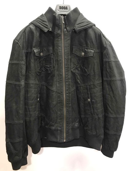 Чоловіча шкіряна куртка Tom Tailor. Розмір 5XL/6XL