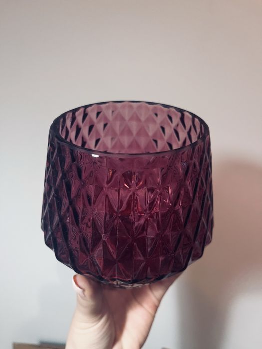 Vinage fioletowy flakon retro