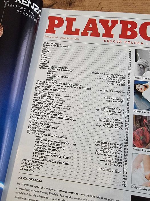Playboy 10/1999 - JOANNA BRODZIK, Tiffany Taylor, S. Sanches