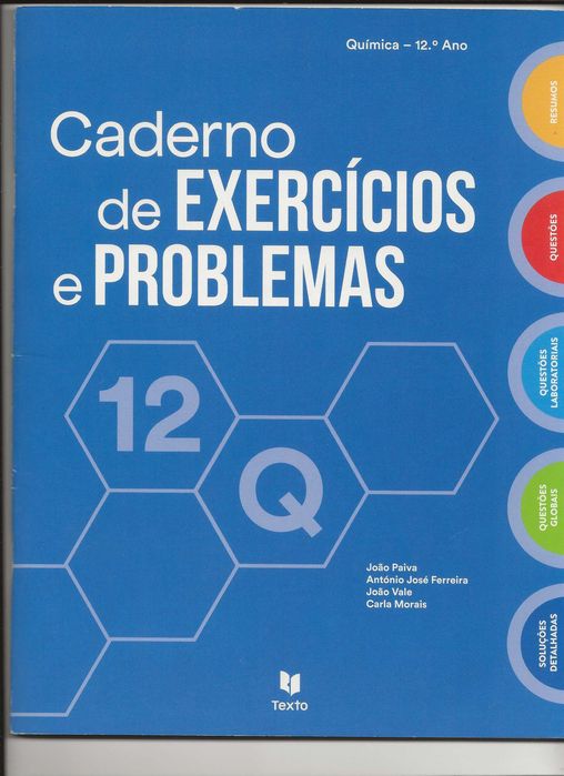 2 Cadernos de exercícios 12ª Biologia e Química
