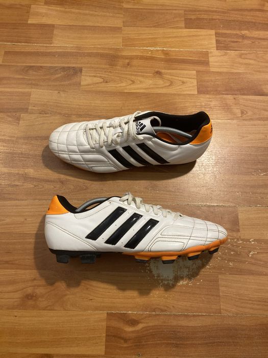 (47р 30см) ADIDAS GOLETTO Белые бутсы копы копочки білі бутси копи