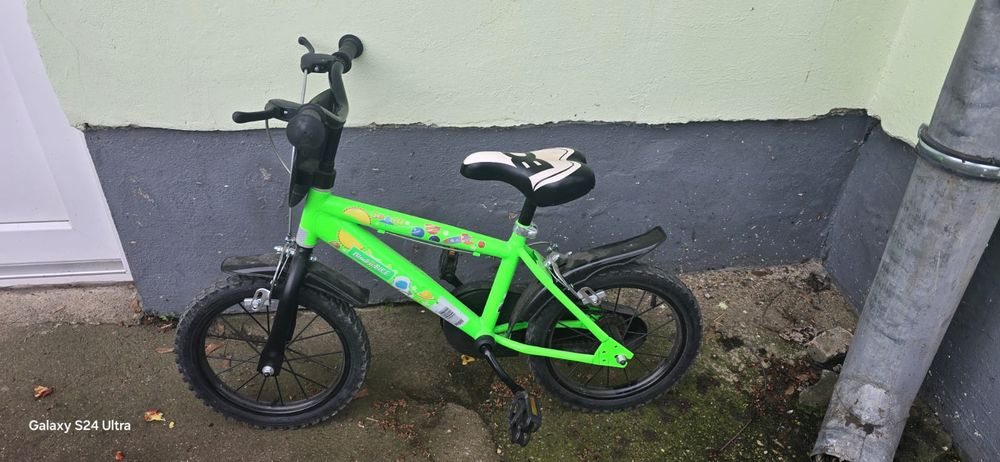 Дитячий велосипед, велосипед для хлопчика, зелений велосипед
