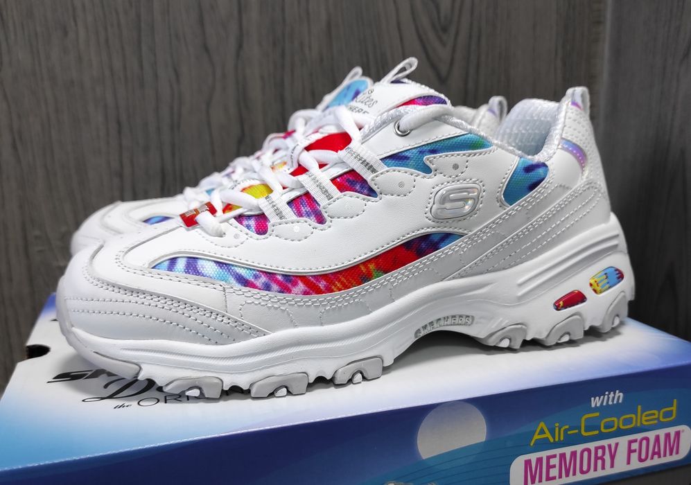 38 Skechers D'Lites оригінальні шкіряні жіночі кросовки