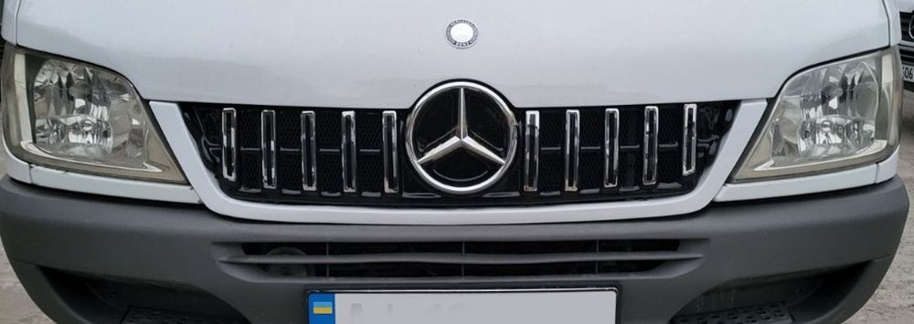 Mercedes Sprinter 00-06 гг. Передняя решетка GT Chrome Eco (CDI)
