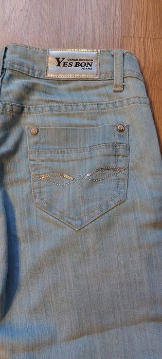 Spodnie rybaczki dżinsowe 36