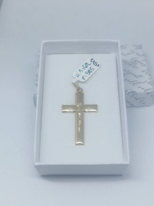 Złoty wisiorek krzyżyk złoto 585