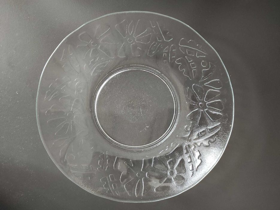 Talerz, patera, szkło PRL