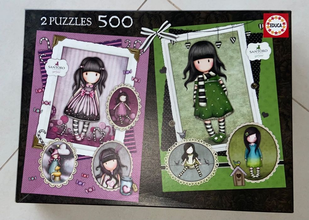 Puzzles 500 peças Santoro EDUCA - vários
