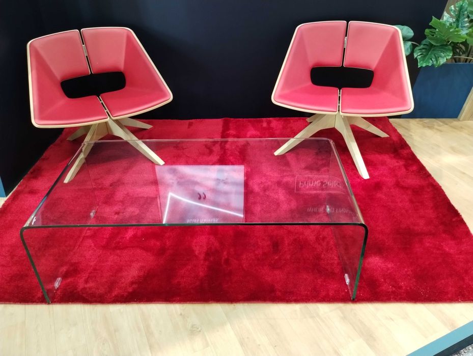 Fluffy-Pile Red Carpet, 160 x 230 cm