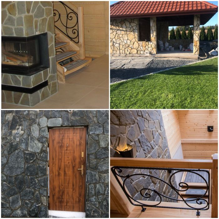 Ogrodzenia z Kamienia elewacje mury .Usługi kamieniarskie.Układanie