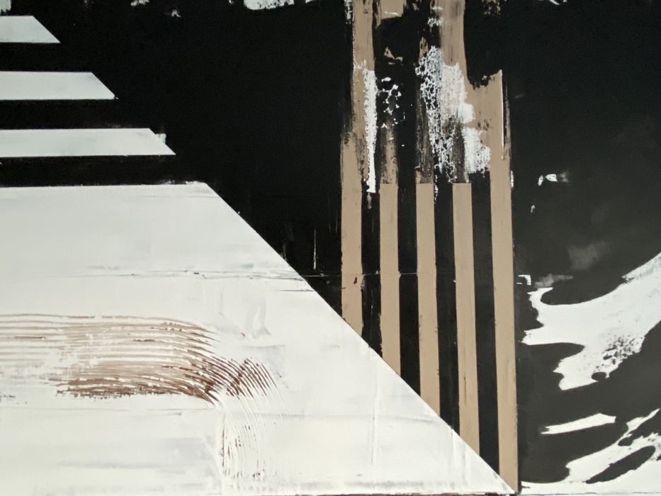 Duży obraz loft, lamele, nowoczesny 190/130 cm