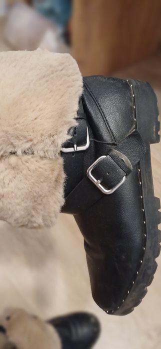 Botki zimą jesień zara kids 35 rozm z miłym futerkiem