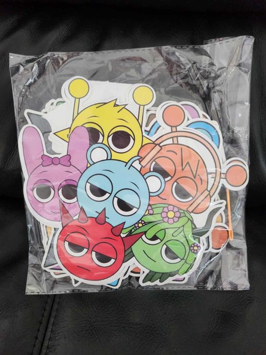 Zestaw Urodziny Sprunki Birthday Kubki Tależyki Balony Plakat Tło