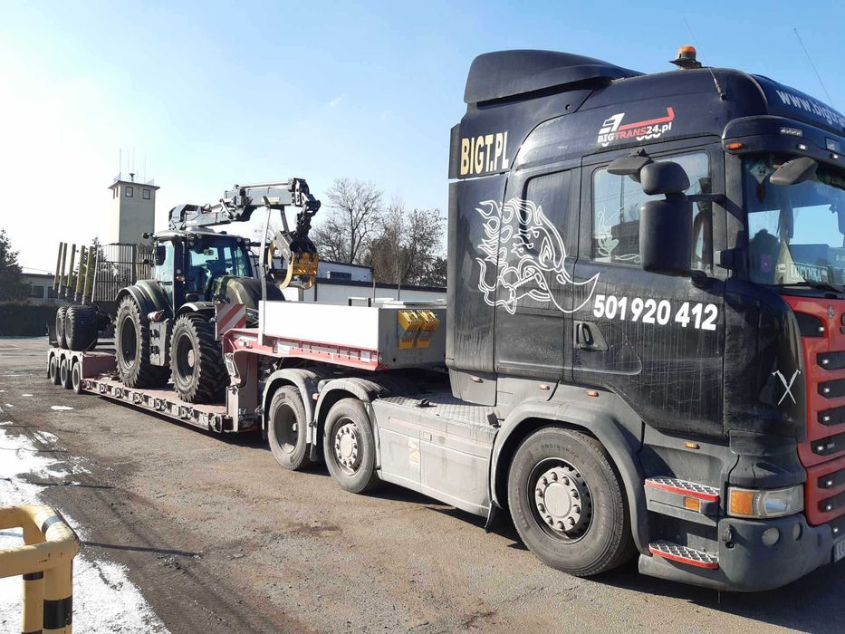 Tiefbett usługi transportowe naczepa tiefbett naczepa niskopodwoziowa.