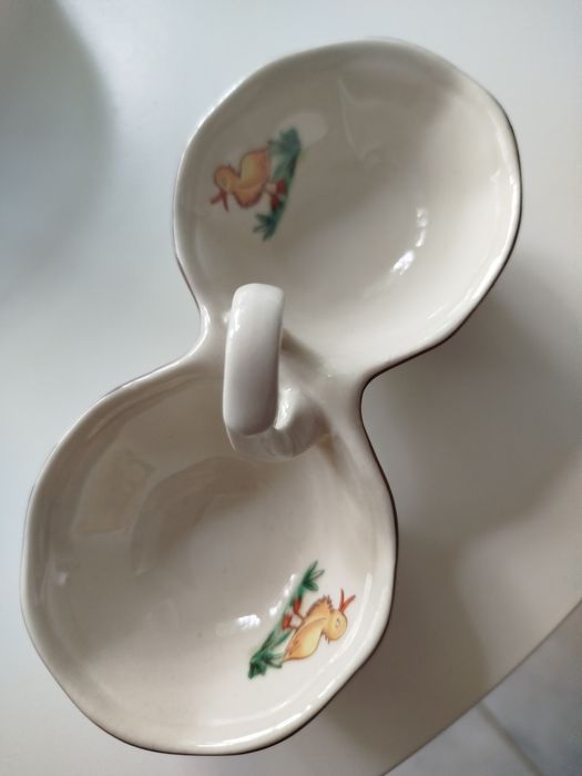 Stary przyprawnik porcelana Chodzież - kaczki