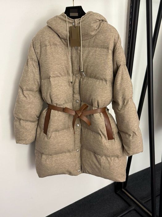 Курточка/пуховик Loro Piana, беж/сіра, найкраща якість