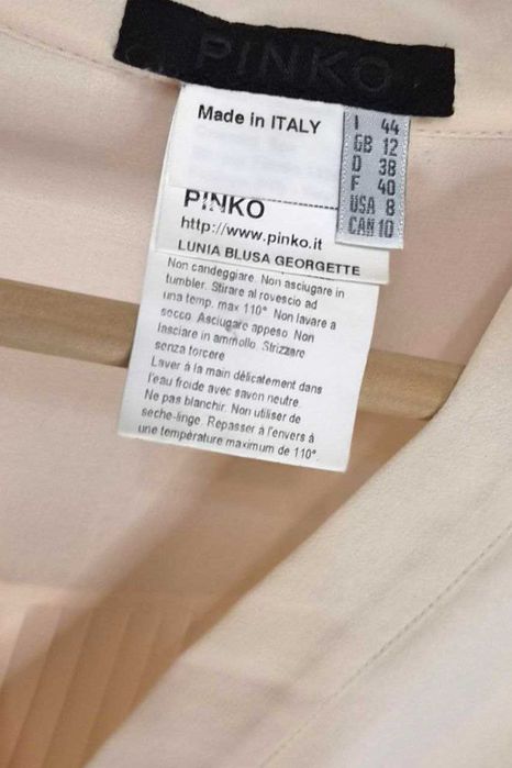 Блуза PINKO шифоновая с плиссированной спинкой, Италия, р. S/M