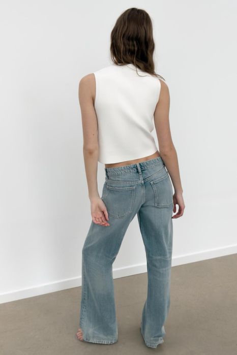 Білий топ Zara розмірXS,  XS, S, М, L
