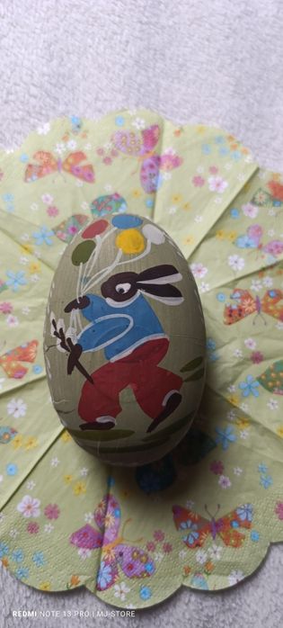 Unikat pojemnik na słodycze papier - mache vintage  lata ok 50-te