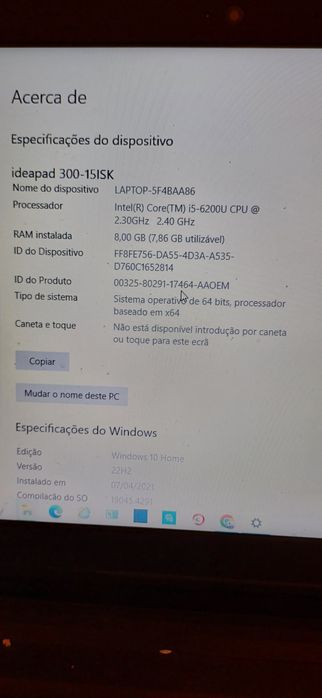 Computador portátil lenovo