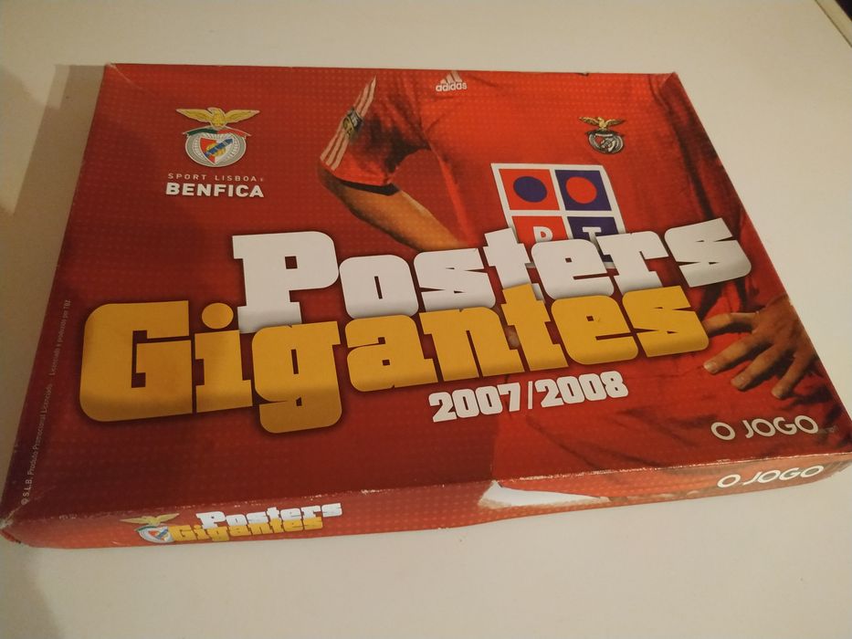 Conjunto de posters gigantes da equipa do Benfica 2007/2008