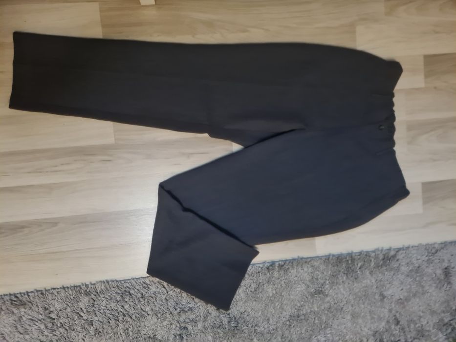 Piekne szare spodnie garniturowe XXL