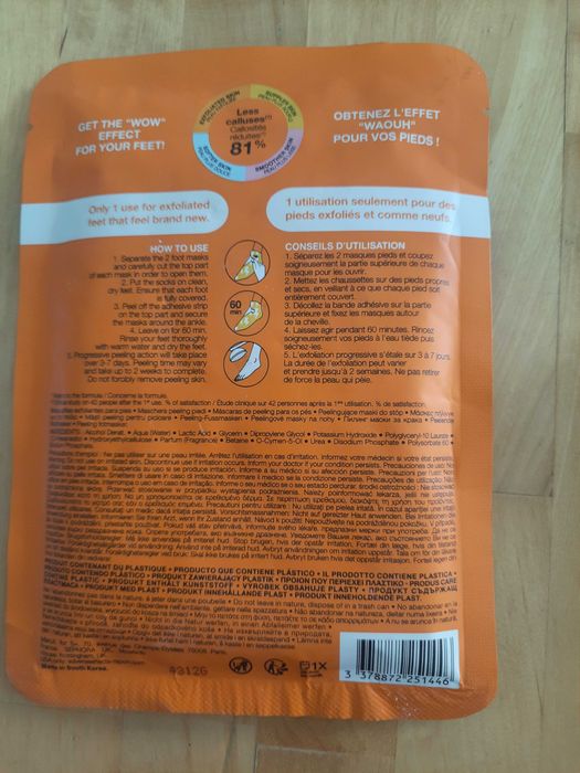 Peeling / maska do stóp 14% AHA