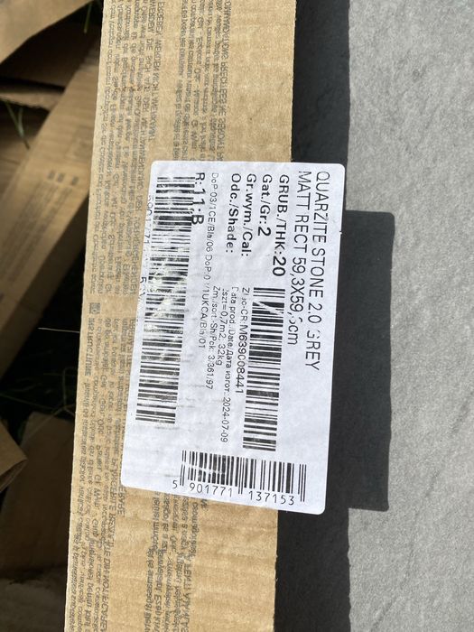 Plyty tarasowe 60x60 QUARTIZE STONE 2.0 GREY 13 szt. (niecałe 5m2)