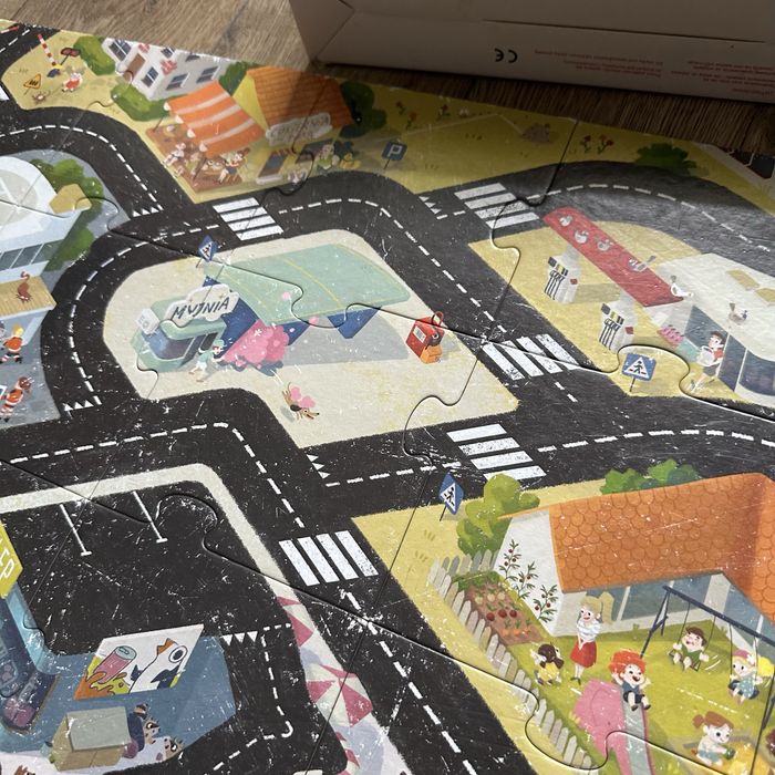 Puzzle ogromna droga do pojazdow giga puzzle mega