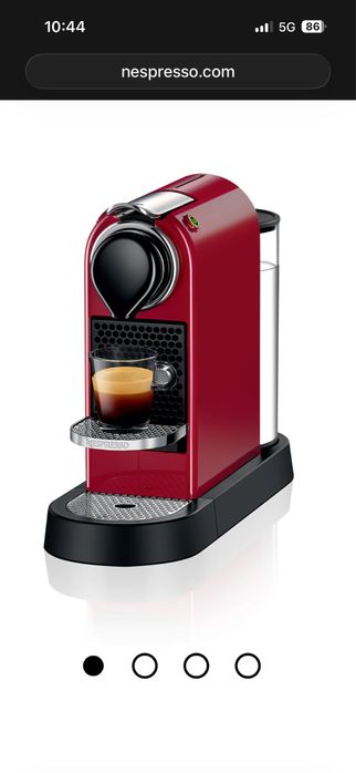 Maquina café Nespresso Citz vermelha, nova com garantia!