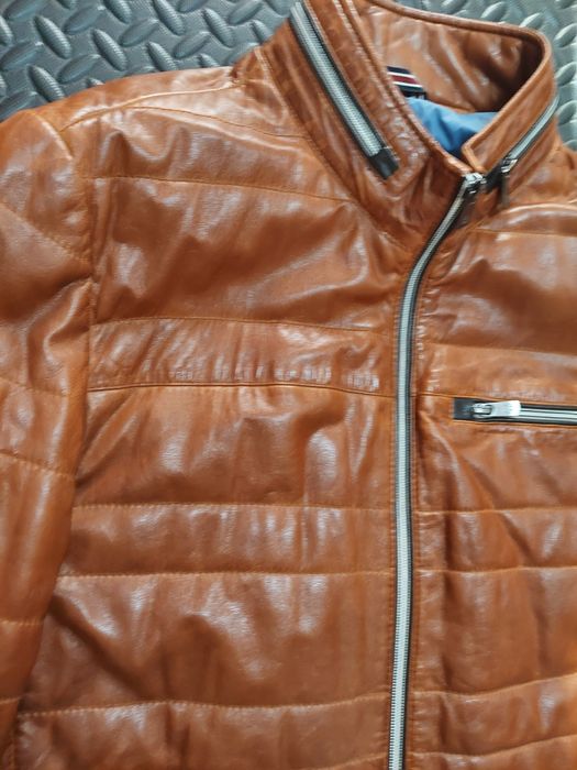 Kurtka skórzana Milestone klasa premium nowa M