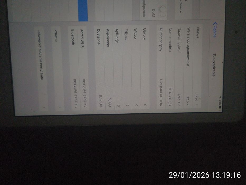 iPad air generacja 1