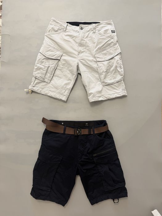 G-Star шорти cargo чоловічі бавовняні з еластаном Rovic zip regular size 34