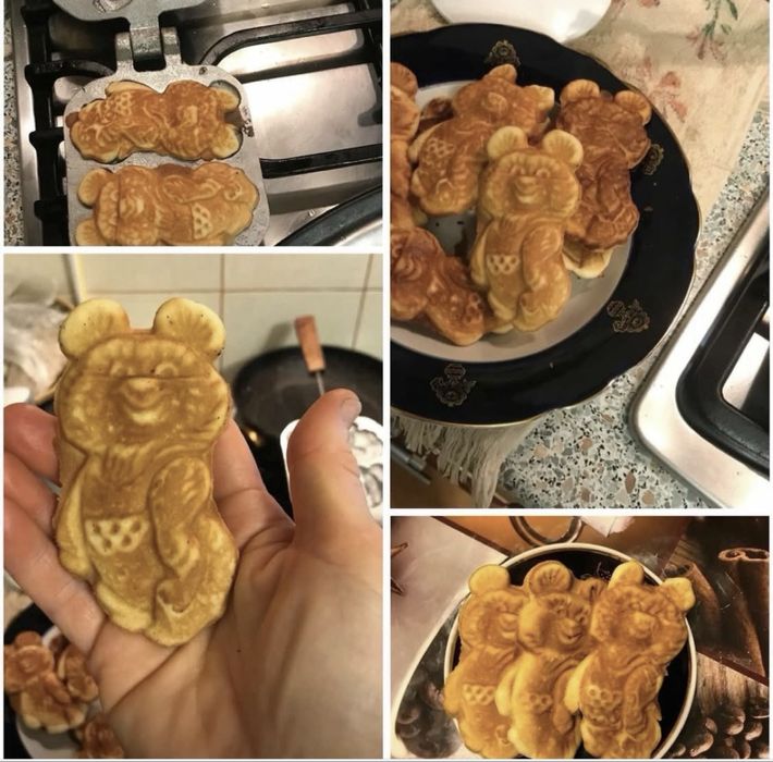 Новая! Форма СССР для выпечки печенья Олимпийские Мишки