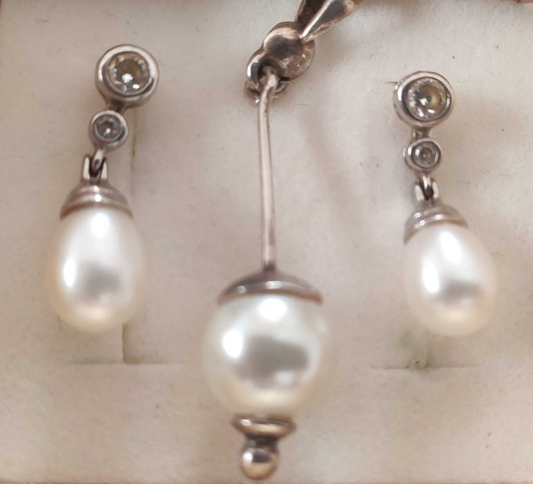 Srebrna zawieszka + kolczyki