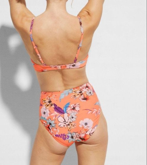 B.P.C bikini pomarańczowe w kwiaty r.40 (80B)