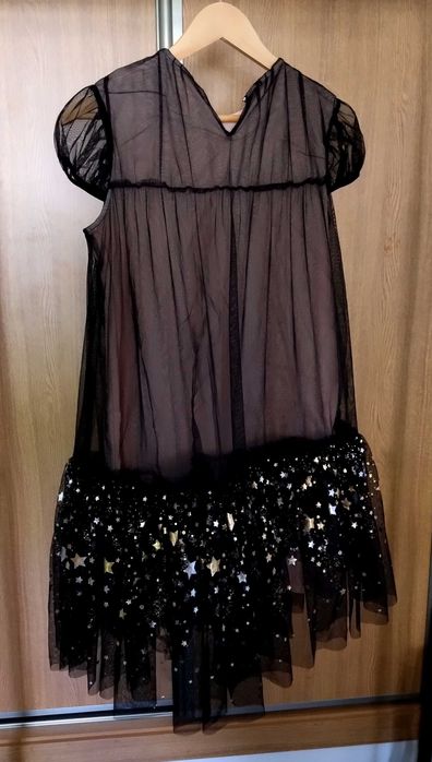 Vestido de Festa Rapariga Preto c/ Estrelas – Tam. 164