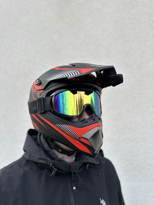 мото шлем кросс шолом розміри S M L XL