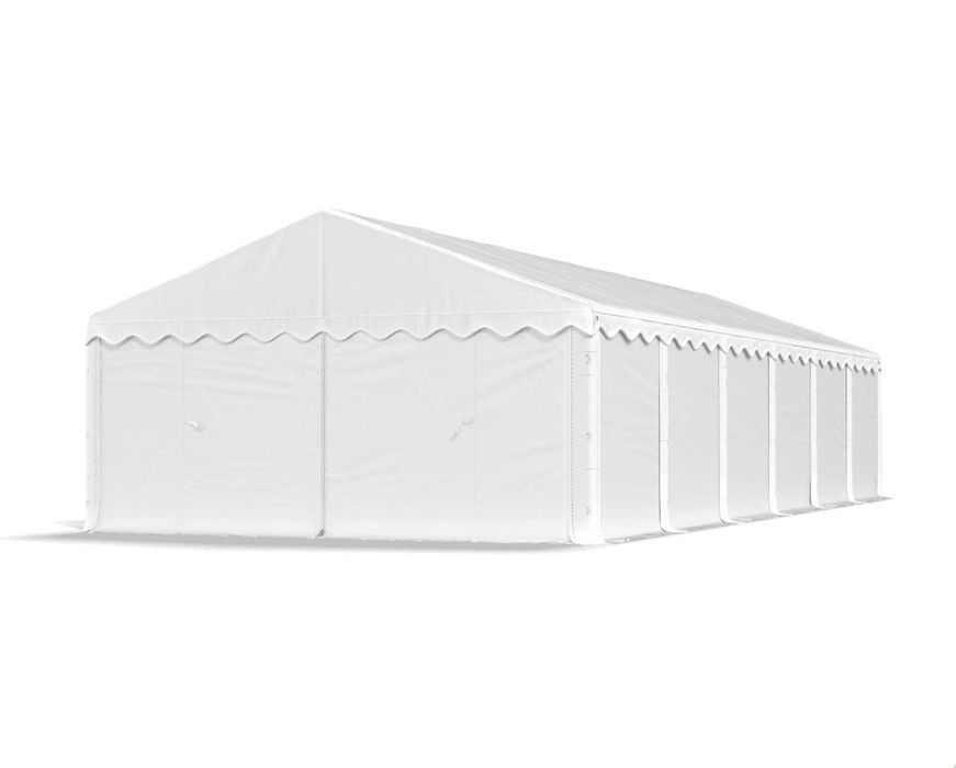 Namiot Magazynowy BIAŁY 5x12x2m Handlowy Namiot do Ogrodu