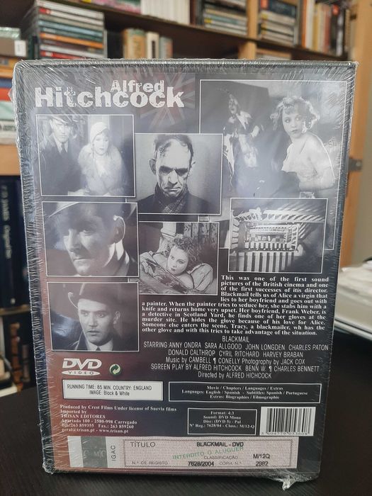 Alfred Hitchcock – Blackmail – NOVO – SELADO - Legendas PT