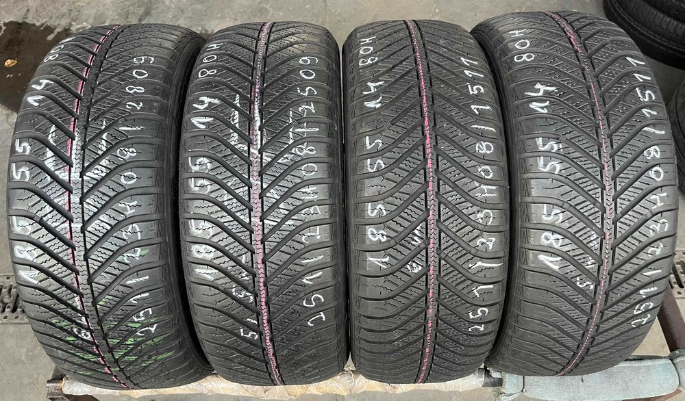 4 szt. opony używane całoroczne 185/55r14 80H Goodyear Vector 4Seasons