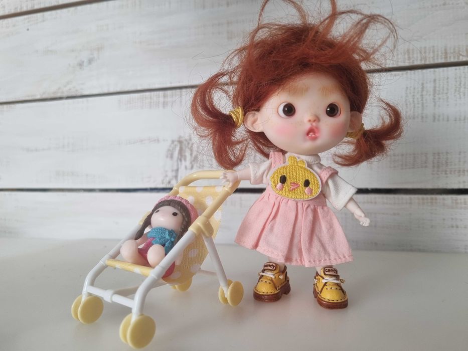 Lalka 2w1  bjd mini OB 11 ręcznie malowana