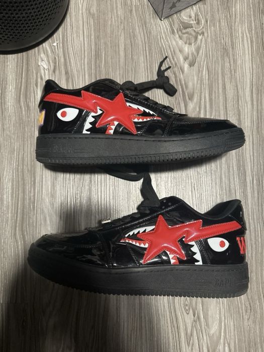 A Bathing Ape Bape Sta Low Shark Black