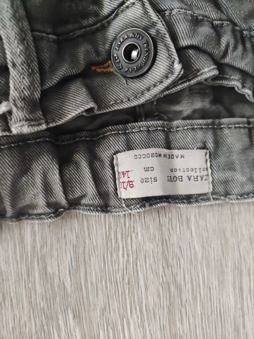 Calças de ganga zara justas 10/11 cinza
