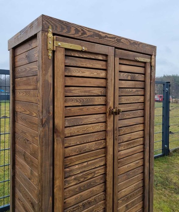 Szafa ogrodowa drewniana 120 x 70cm, szafa drewniana na taras