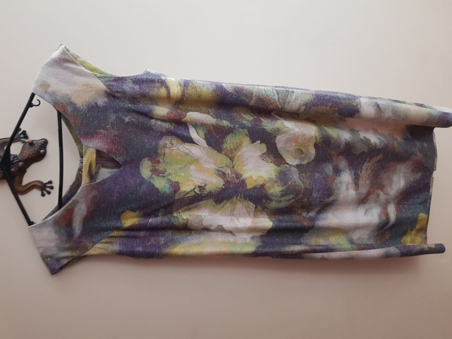 Sukienka lniana kolorowa