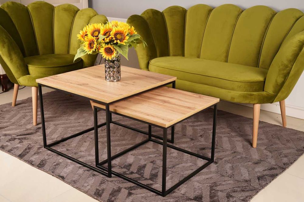 (828) Zestaw ław Ł-7  kwadratowych, nowe od ręki , 599 zł