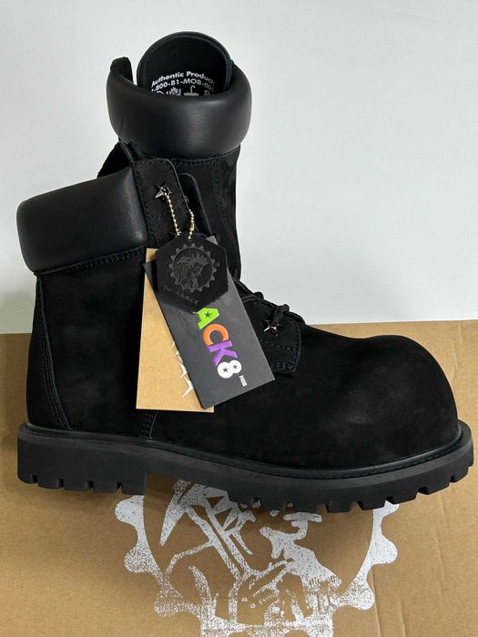 Black 8 boots black черевики чоботи чорні ботинки черные laces 41 43