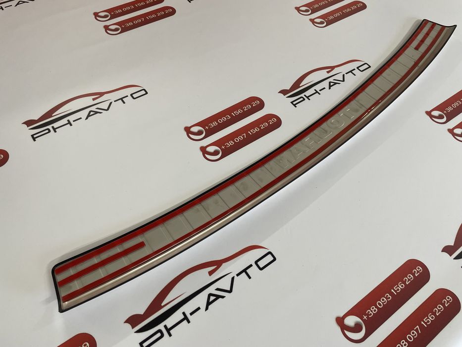 Накладка на бампер VW Touran 2003-2015 із загином Premium