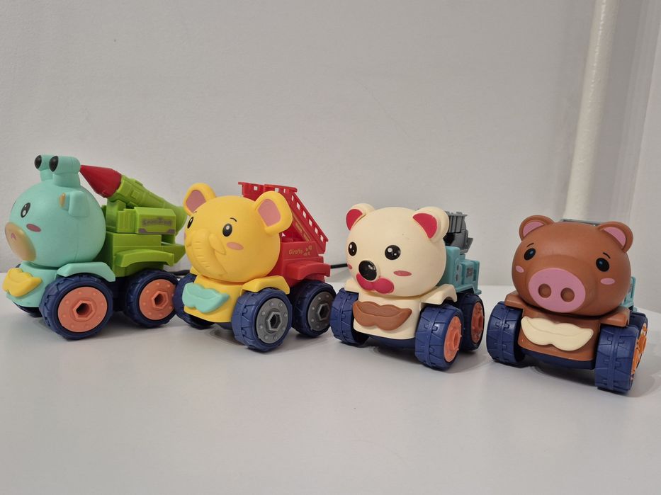 Машинки тваринки на шурупах з відкруткою